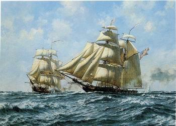 unknow artist Seascape, boats, ships and warships. 113 Norge oil painting art